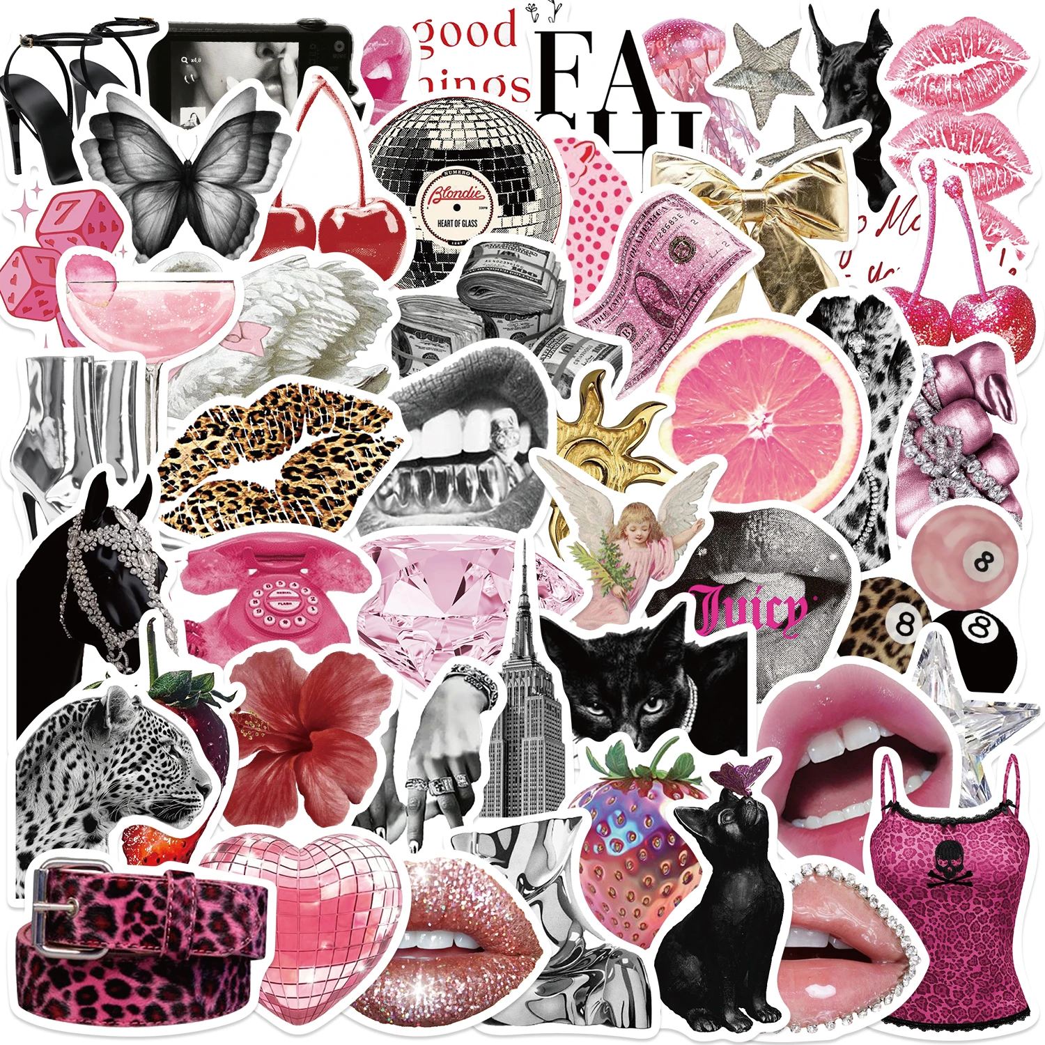 50PCS Pink Punk Cool Stickers Graffiti DIY Skateboard Motorcycle Notebook Fridge PVC Sticker
50PCS Pink Punk Cool Stickers Graffiti DIY Skateboard Motorcycle Notebook Fridge PVC Sticker