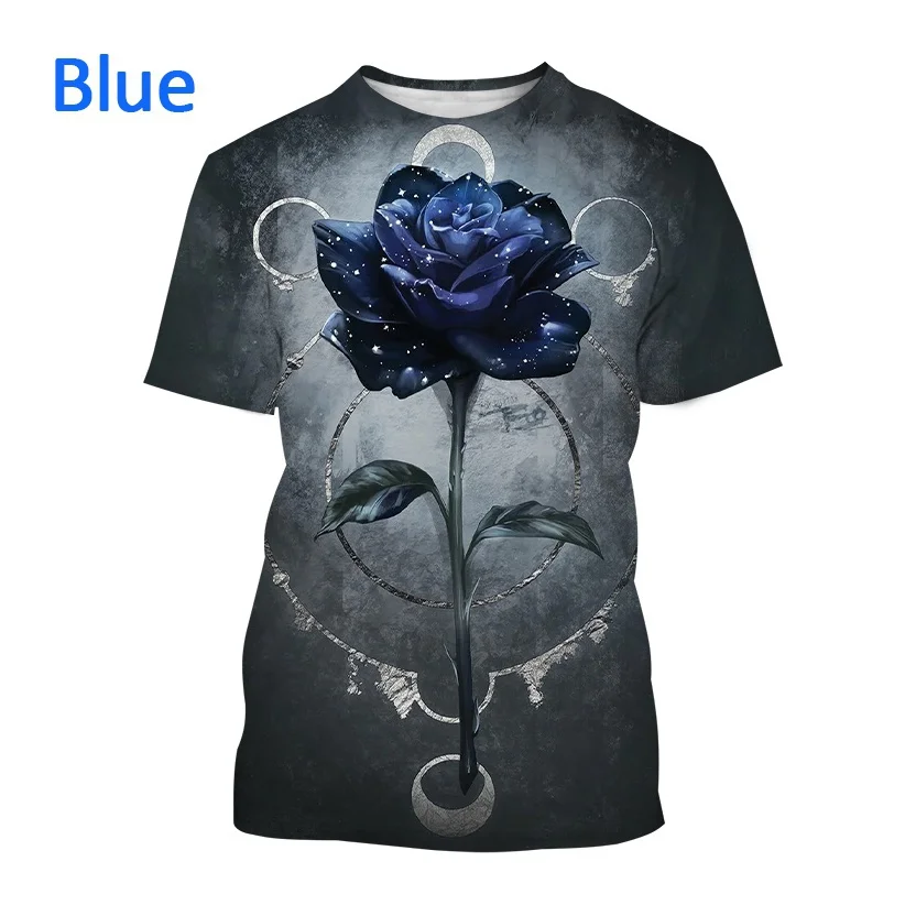 New Dark Rose Art Print Short Sleeve T Shirt Men and Women Fashion Cool T Shirt Gothic Flowers Harajuku Streetwear Tops
New Dark Rose Art Print Short Sleeve T Shirt Men and Women Fashion Cool T Shirt Gothic Flowers Harajuku Streetwear Tops