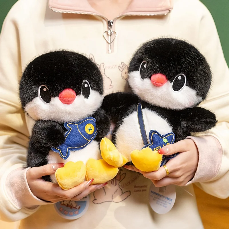 Cute Penguin Plush Toy With Fish And Backpack Detail Black White Soft Stuffed Kawaii Arctic Animal Delightful Display
Cute Penguin Plush Toy With Fish And Backpack Detail Black White Soft Stuffed Kawaii Arctic Animal Delightful Display