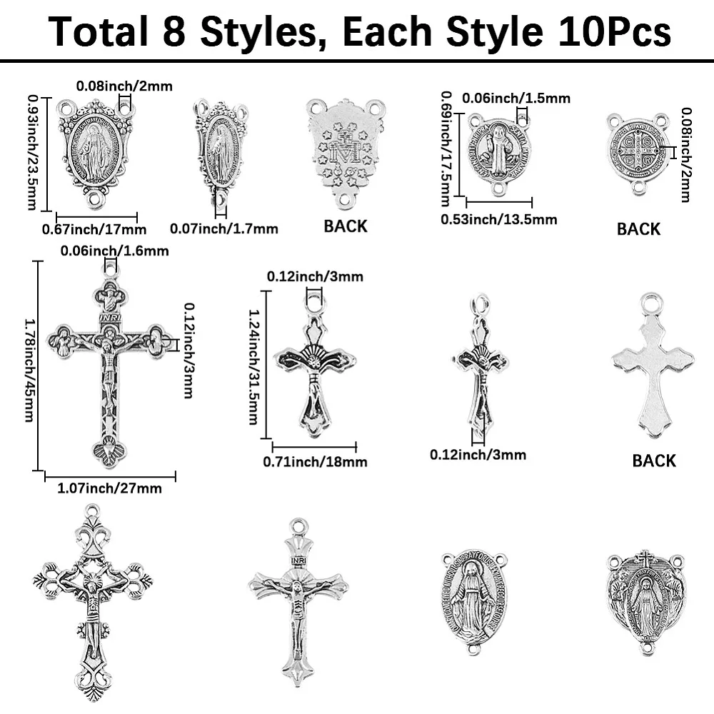 80Pcs 8 Styles Alloy Style Pendants Chandelier Component Links Kits Mixed Shapes Silver 17.5~45x13.5~27x1.7~3mm Hole: 1.4~3mm
80Pcs 8 Styles Alloy Style Pendants Chandelier Component Links Kits Mixed Shapes Silver 17.5~45x13.5~27x1.7~3mm Hole: 1.4~3mm