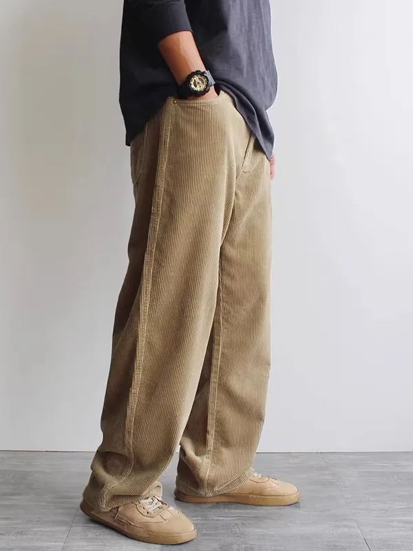Large Size Corduroy Casual Pants Men's Pure Cotton Waed Loose Straight American Trend Pure Color Long Pants Autumn Winter
Large Size Corduroy Casual Pants Men's Pure Cotton Waed Loose Straight American Trend Pure Color Long Pants Autumn Winter