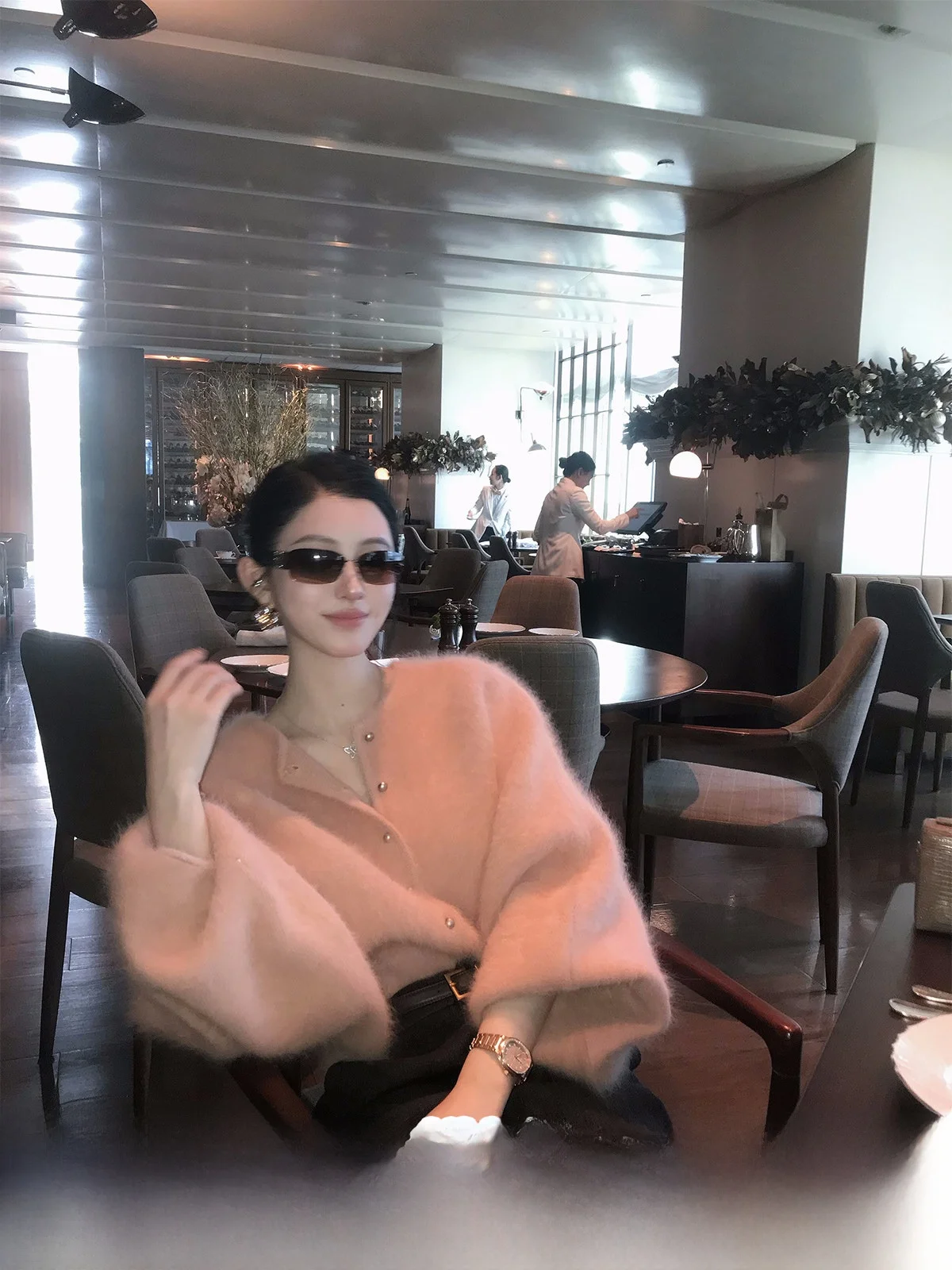 Delphine Miss Pink Lazy Sle Knitted Open Cardigan Loose ort Top Women's Faion Soft Rabbit Fur Blend Spring Long Sve
Delphine Miss Pink Lazy Sle Knitted Open Cardigan Loose ort Top Women's Faion Soft Rabbit Fur Blend Spring Long Sve