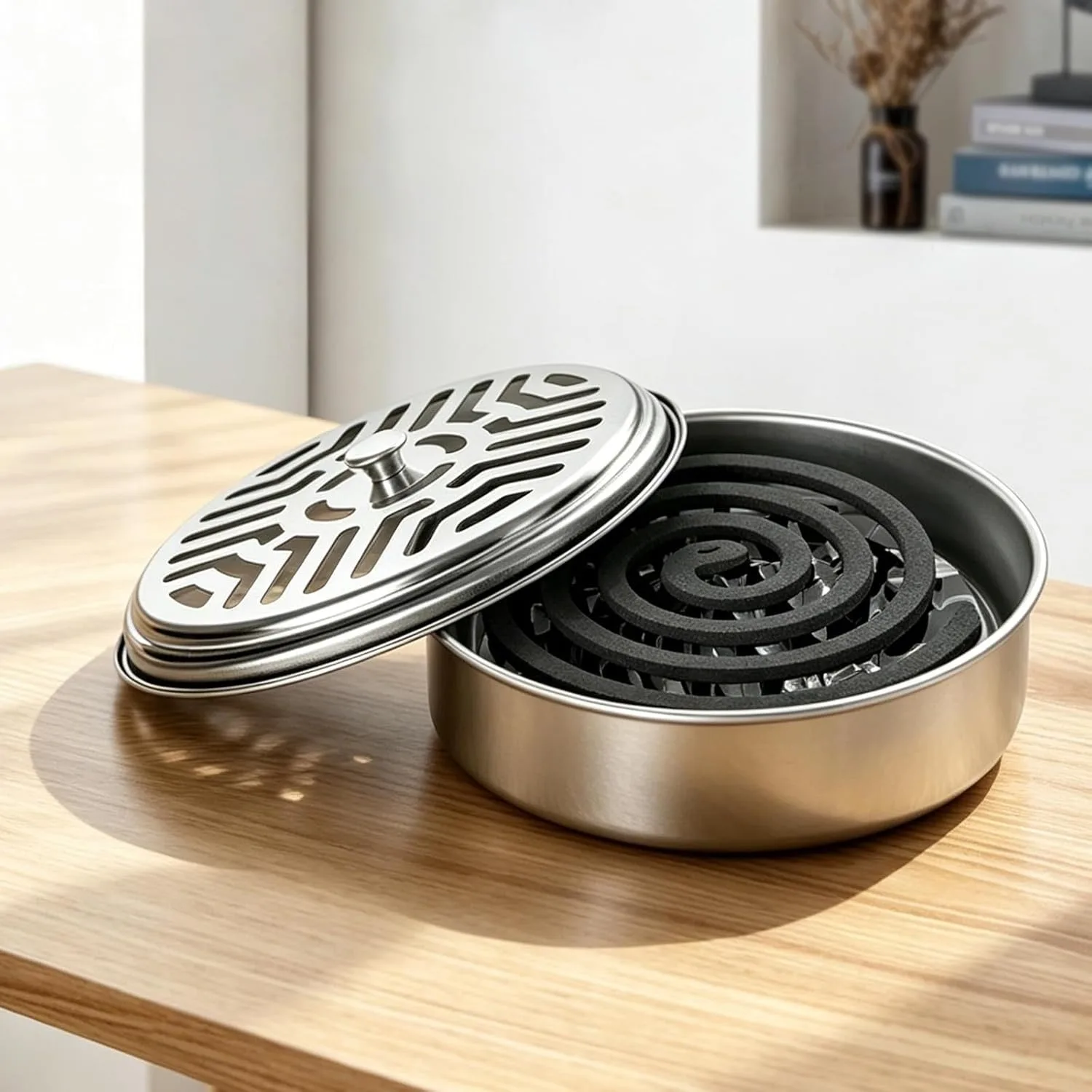 Stainless Steel Mosquito Coil Holder- Mosquito Coil Box with Lid Mosquitos Incense Holder for Citronella Coils Outdoor Indoor (Mesh Style)
Stainless Steel Mosquito Coil Holder- Mosquito Coil Box with Lid Mosquitos Incense Holder for Citronella Coils Outdoor Indoor (Mesh Style)