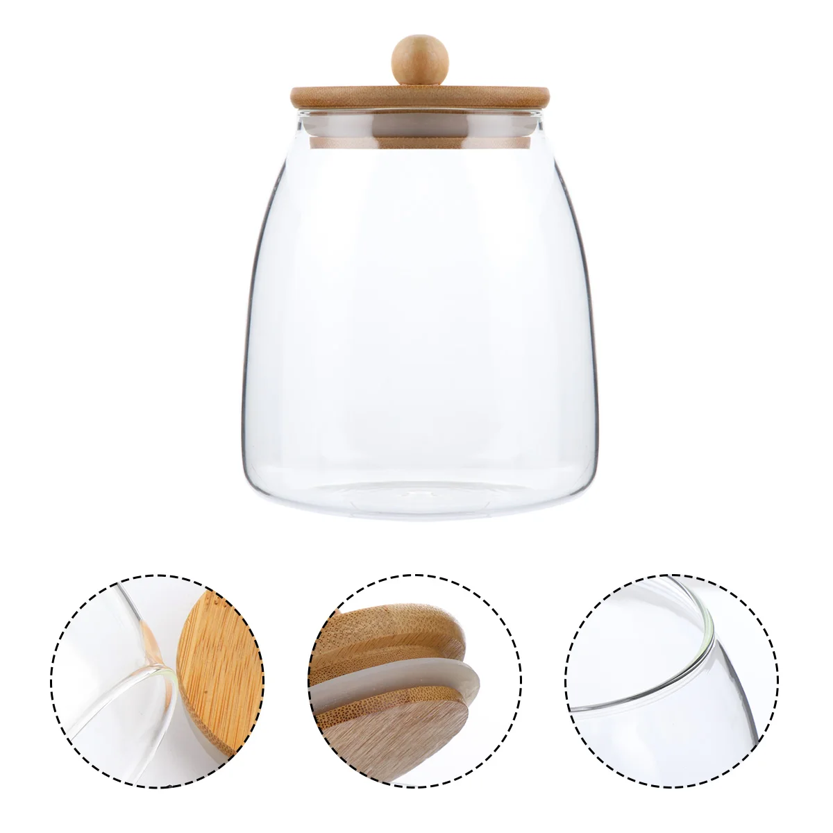 1pc Clear Glass Jar Sealed Storage Container for Coffee Beans Tea Dried Fruit Sugar Salt Pepper Candy Moisture Proof Dust
1pc Clear Glass Jar Sealed Storage Container for Coffee Beans Tea Dried Fruit Sugar Salt Pepper Candy Moisture Proof Dust
