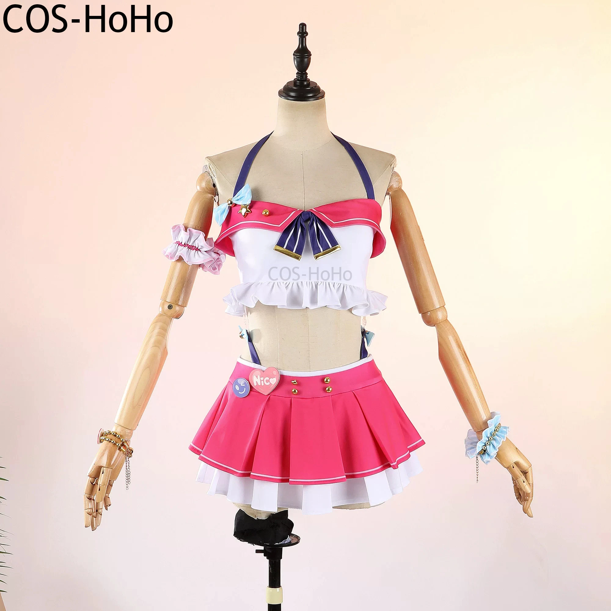 COS-HoHo Lovelive Yazawa Nico μ's Summer Swimsuit Sweet Lovely Uniform Cosplay Costume Halloween Party Role Paly Outfit
COS-HoHo Lovelive Yazawa Nico μ's Summer Swimsuit Sweet Lovely Uniform Cosplay Costume Halloween Party Role Paly Outfit