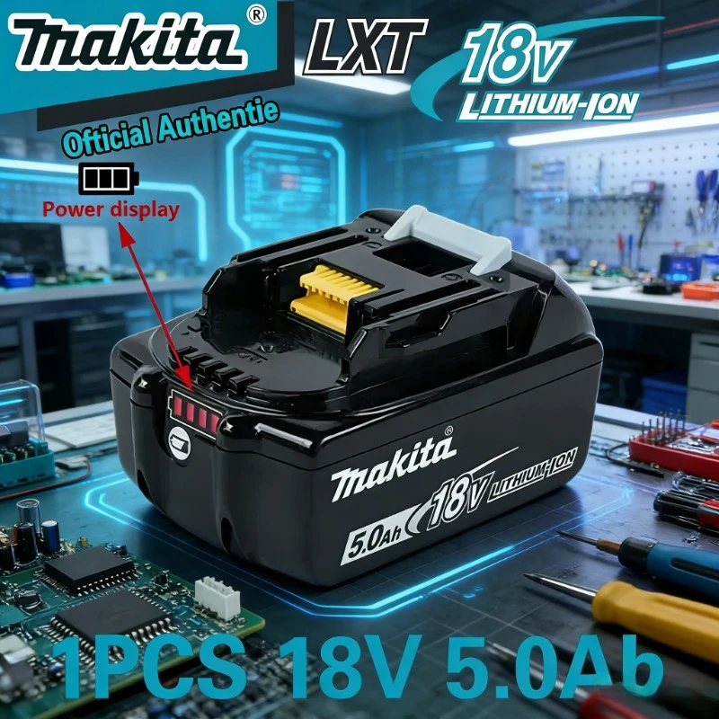 Genuine Makita 18V 6Ah 5Ah Rechargeable Battery for Makita Power Tools Li-ion Replacement 18v Battery+charger+electric drill
Genuine Makita 18V 6Ah 5Ah Rechargeable Battery for Makita Power Tools Li-ion Replacement 18v Battery+charger+electric drill