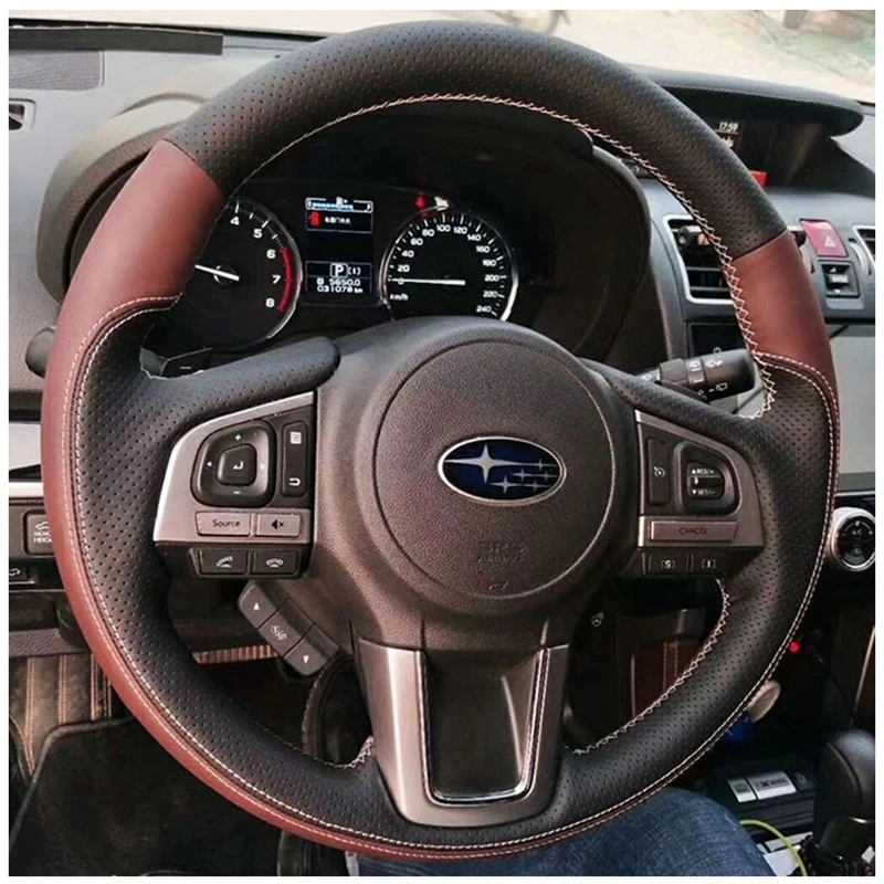Car Steering Wheel Cover Braid Genuine Leather For Subaru Legacy XV 2015-2017 Outback 2014-2017 Forester 2015 Car Accessories
Car Steering Wheel Cover Braid Genuine Leather For Subaru Legacy XV 2015-2017 Outback 2014-2017 Forester 2015 Car Accessories