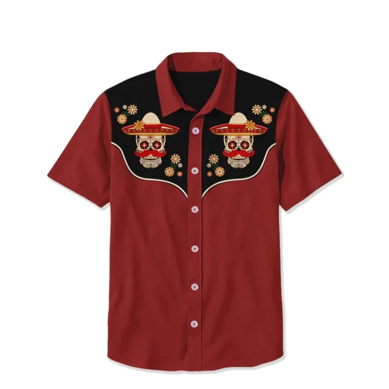 2025 Men's Casual Button Short Sleeve Shirt Mythical Medusa Snake Demon Pattern Comfortable And Breathable Summer Fashion Top
2025 Men's Casual Button Short Sleeve Shirt Mythical Medusa Snake Demon Pattern Comfortable And Breathable Summer Fashion Top