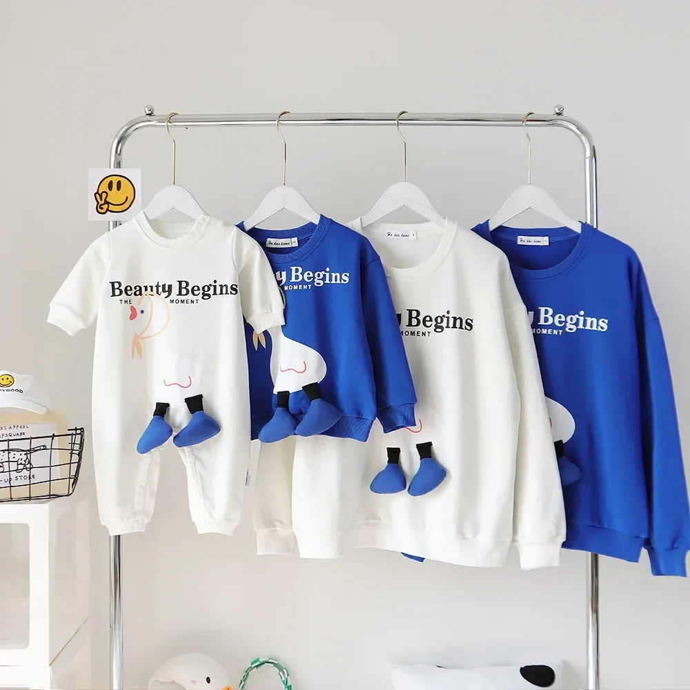 Family Funny Matching Clothes Children's Clothing Autumn Winter Mother Father and Son Daughter Sweatshirts Newborn Romper Hat
Family Funny Matching Clothes Children's Clothing Autumn Winter Mother Father and Son Daughter Sweatshirts Newborn Romper Hat