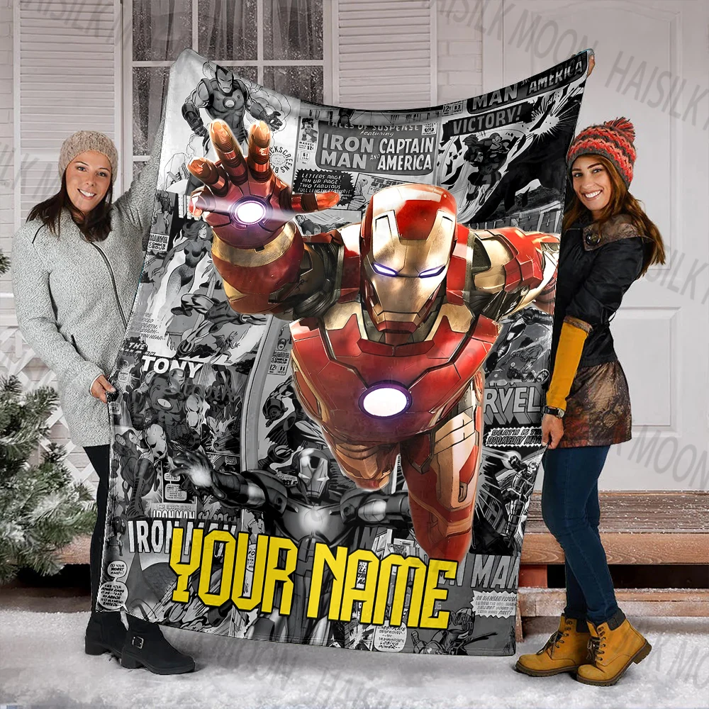 (Memo U Name) 1 шт. Одеяло с индивидуальным именем Marvel Iron Man с принтом подходит для дивана, кровати, путешествий, кемпинга, дивана, стула и кровати в подарках
(Memo U Name) 1 шт. Одеяло с индивидуальным именем Marvel Iron Man с принтом подходит для дивана, кровати, путешествий, кемпинга, дивана, стула и кровати в подарках