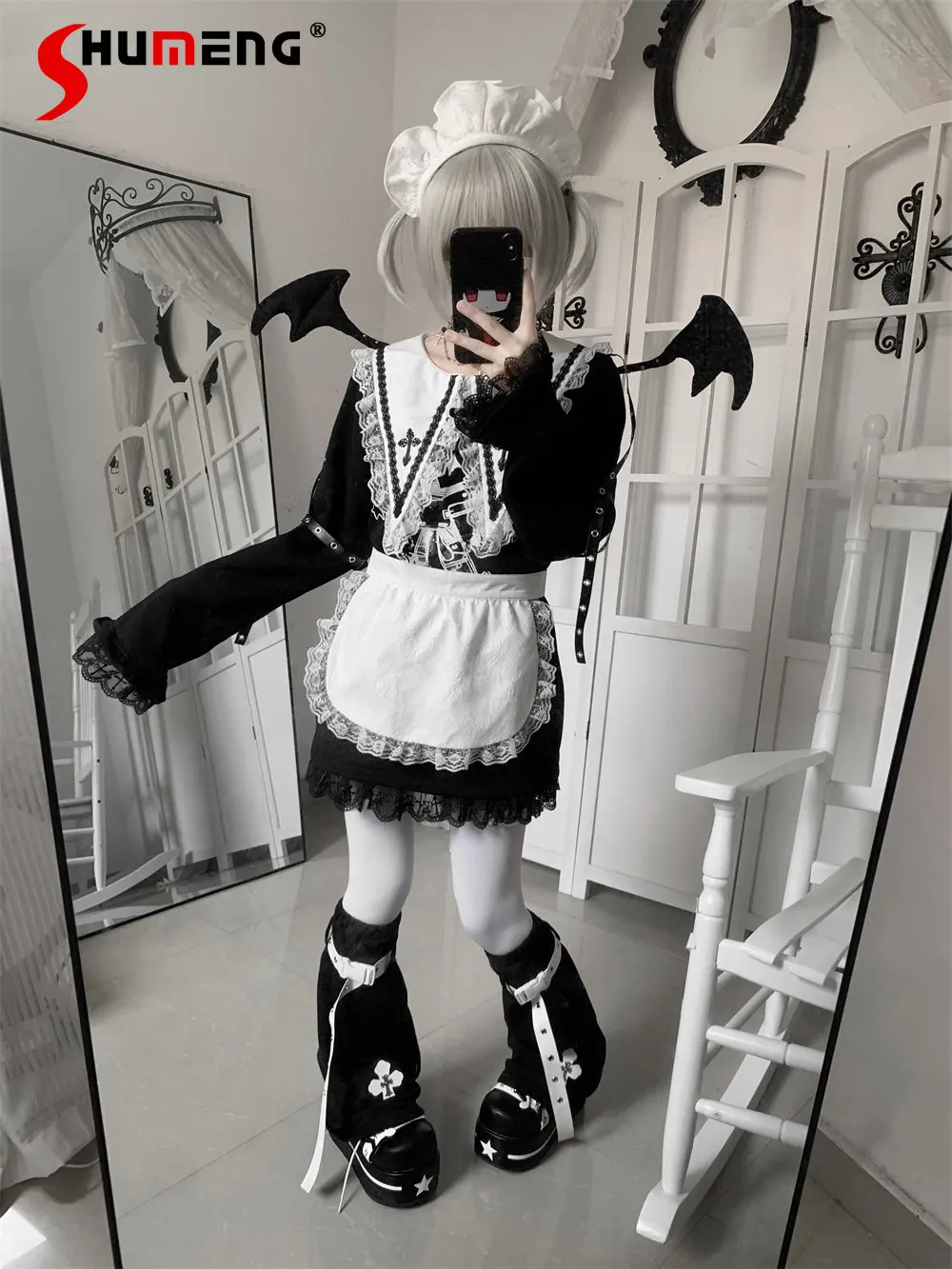 Subculture Punk Sweet Cool Girl's Top Original Japanese Navy Collar Lace Splicing Long Sleeve Loose Versatile Sweatshirts Women
Subculture Punk Sweet Cool Girl's Top Original Japanese Navy Collar Lace Splicing Long Sleeve Loose Versatile Sweatshirts Women