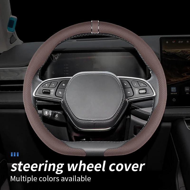 Suitable for JETOUR DASHING/X70PLUS/X90PLUS/T2/T1/X50, scratch-resistant breathable and sweat-absorbent car steering wheel cover
Suitable for JETOUR DASHING/X70PLUS/X90PLUS/T2/T1/X50, scratch-resistant breathable and sweat-absorbent car steering wheel cover