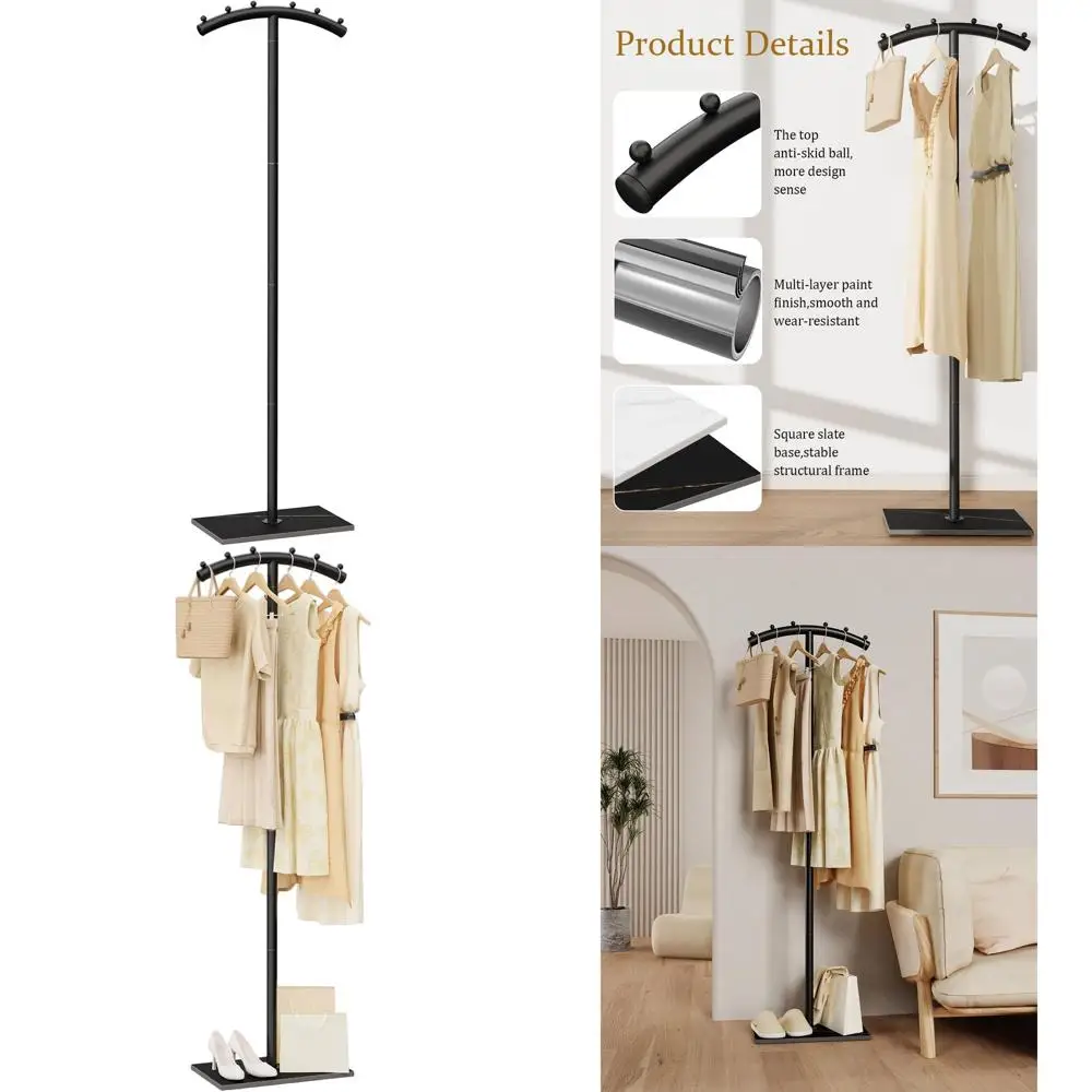 Напольная металлическая вешалка для одежды, Т-образная, 68,9 дюйма, черная, с основанием из натурального камня, для верхней одежды и аксессуаров
Напольная металлическая вешалка для одежды, Т-образная, 68,9 дюйма, черная, с основанием из натурального камня, для верхней одежды и аксессуаров
