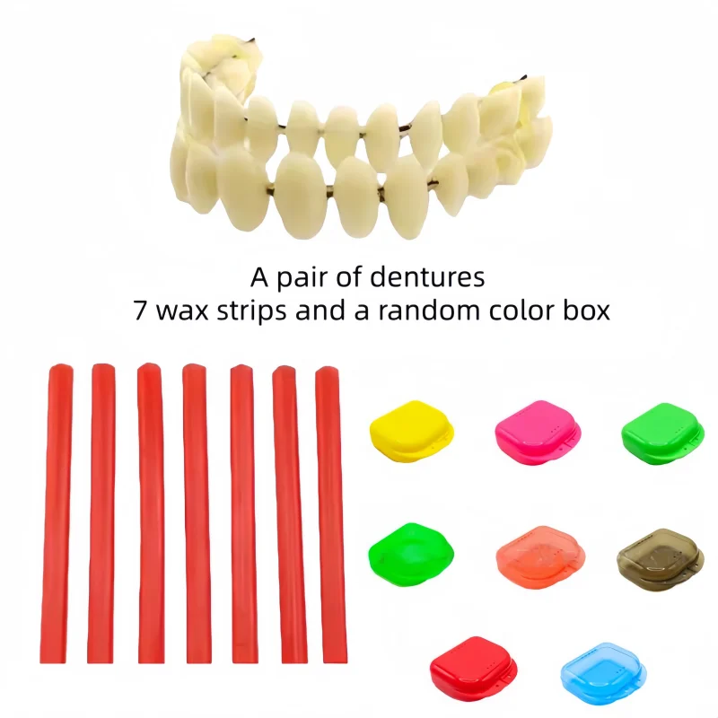 1 Set Dental Teaching Model Denture Teeth Model 7 Wax Strips with Denture Box Dental Teeth Practice Model Dentist Practice Tools
1 Set Dental Teaching Model Denture Teeth Model 7 Wax Strips with Denture Box Dental Teeth Practice Model Dentist Practice Tools