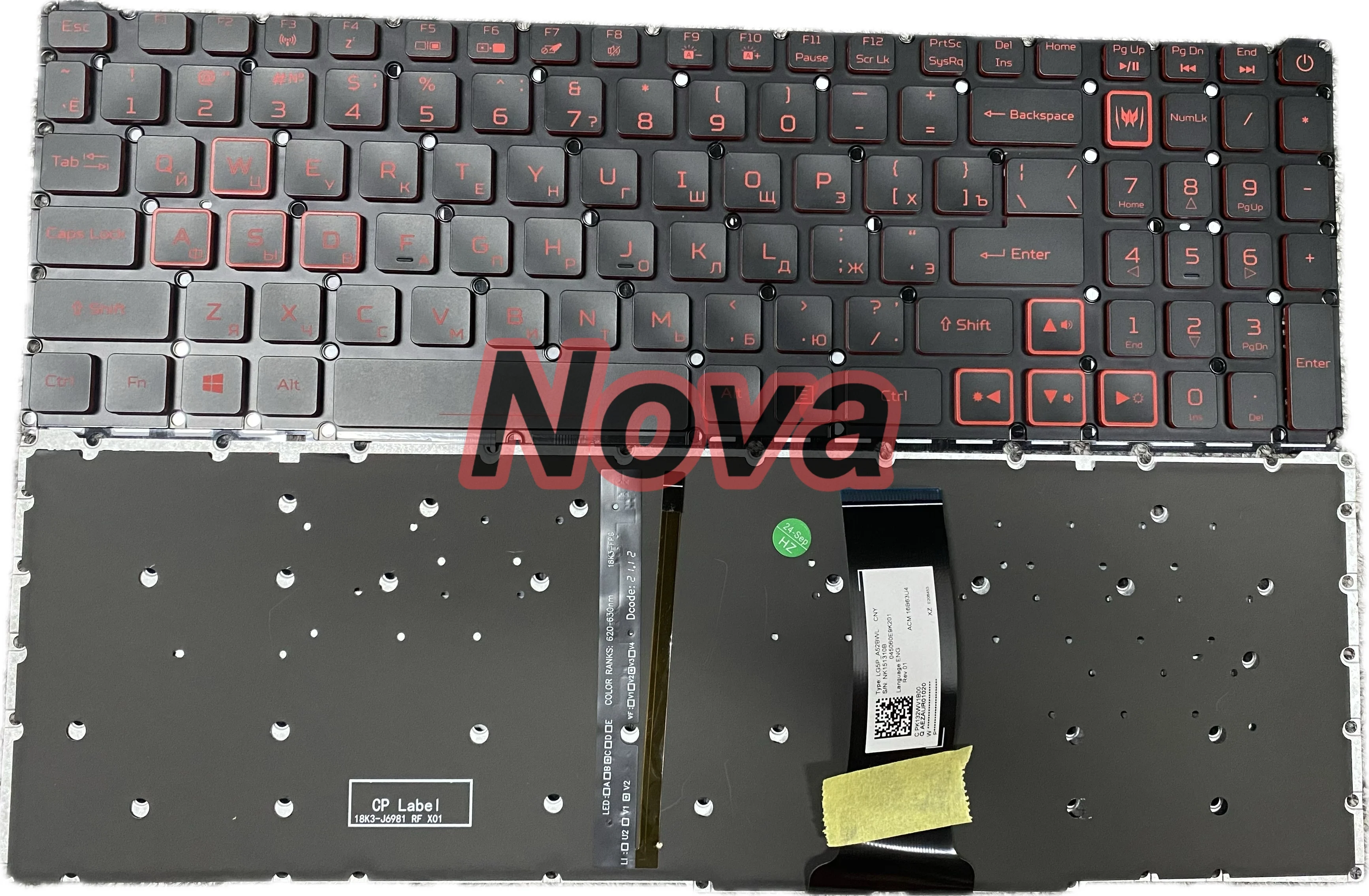 100% New RU Russian Backlit keyboard For Acer Nitro 5 AN515-54 43 44 AN517-52 AN517-51 52 AN715-51 Red backlight Keyboards
100% New RU Russian Backlit keyboard For Acer Nitro 5 AN515-54 43 44 AN517-52 AN517-51 52 AN715-51 Red backlight Keyboards