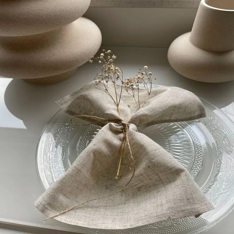 4PCS Napkins Cloth Soft Cotton Weddings Decorative Events Parties Family Everyday Use Dinner Blending Flax Linen Napkins Solid
4PCS Napkins Cloth Soft Cotton Weddings Decorative Events Parties Family Everyday Use Dinner Blending Flax Linen Napkins Solid