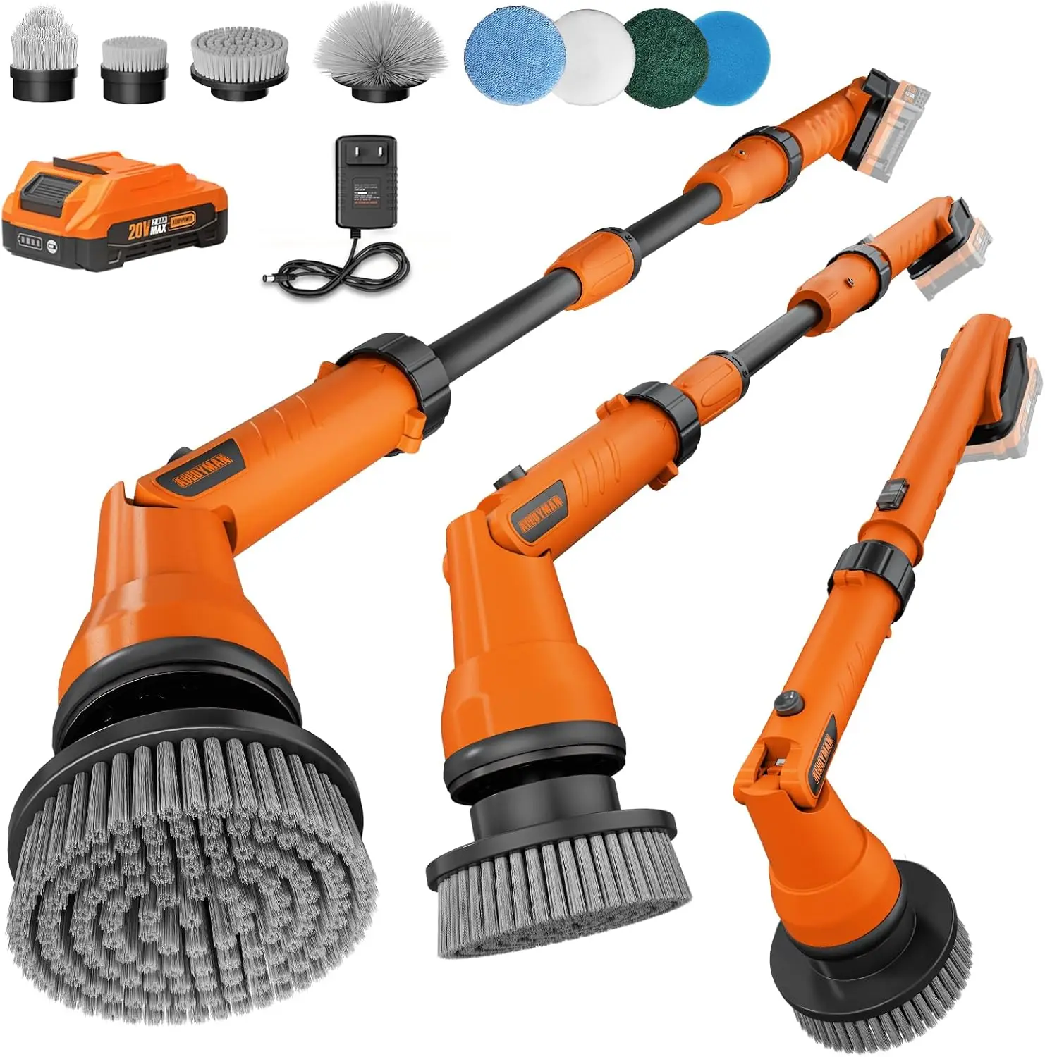 1200RPM Electric Scrubber for Floors,Walls - Replaceable Battery Design for Outdoor Garden, Patio Cleaning Stubborn Stains
1200RPM Electric Scrubber for Floors,Walls - Replaceable Battery Design for Outdoor Garden, Patio Cleaning Stubborn Stains