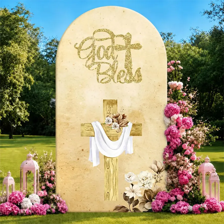 God Bless Cross Arch Backdrop Cover Party Backdrop Fabric Cover Birthday Party BabyShower Photo Wall Background Party Decoration
God Bless Cross Arch Backdrop Cover Party Backdrop Fabric Cover Birthday Party BabyShower Photo Wall Background Party Decoration
