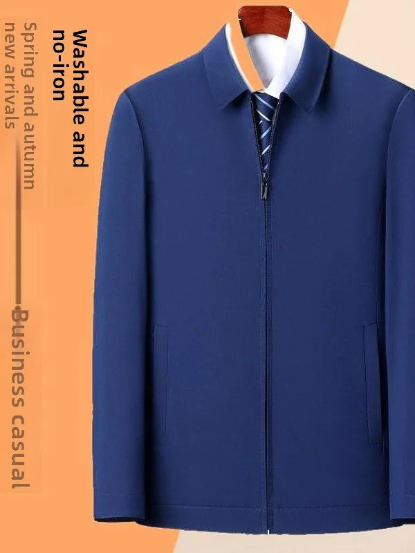 Casual Silk Blend Men's Jaet Spring Autumn New Sle Dad Clothes Loose Fit Busin Casual Collar Long Sve Zipper up Top
Casual Silk Blend Men's Jaet Spring Autumn New Sle Dad Clothes Loose Fit Busin Casual Collar Long Sve Zipper up Top
