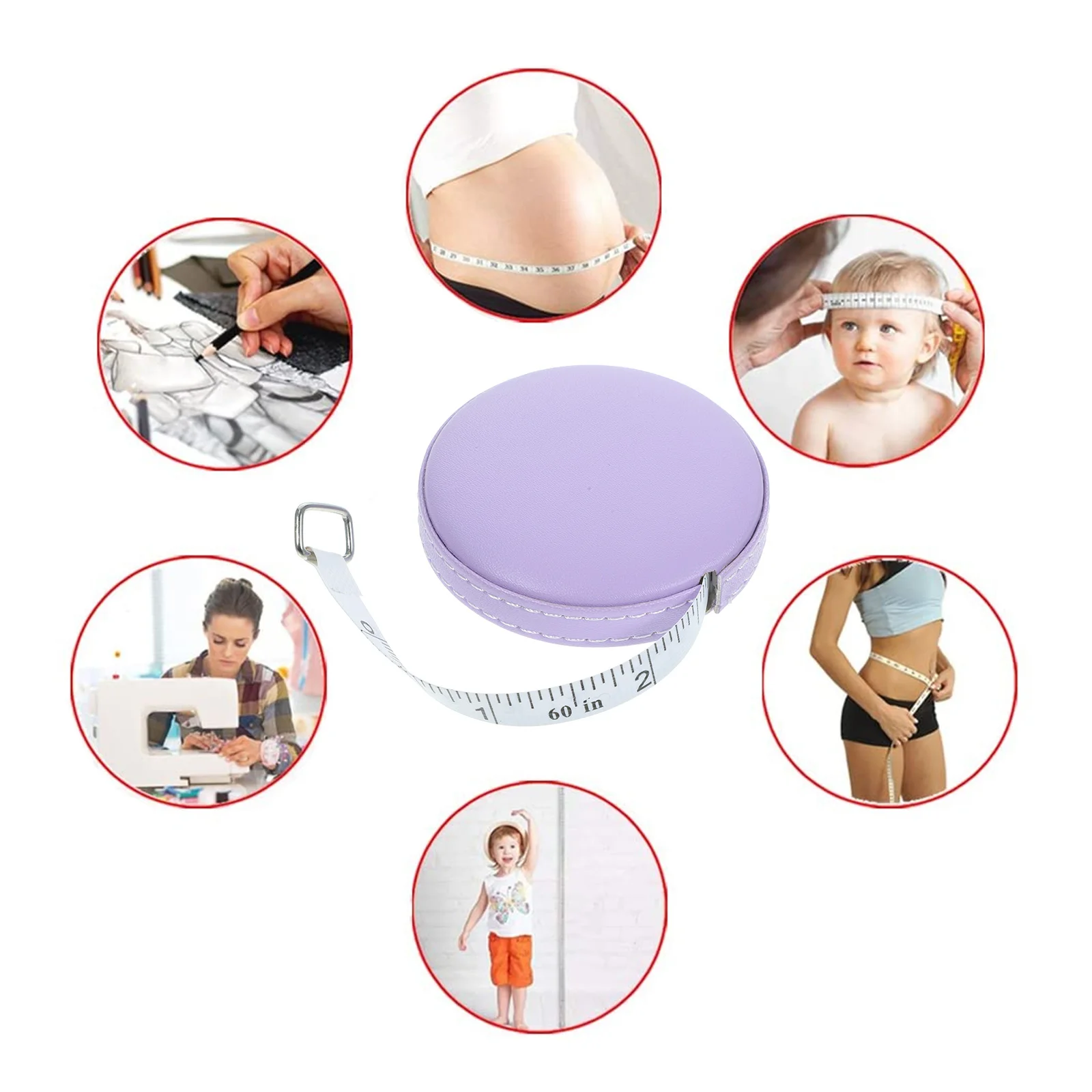 s Mini Lavender Tape Measure High Quality Flexible Clothes Student Safe Double Sided Scale Clear Reading No
s Mini Lavender Tape Measure High Quality Flexible Clothes Student Safe Double Sided Scale Clear Reading No