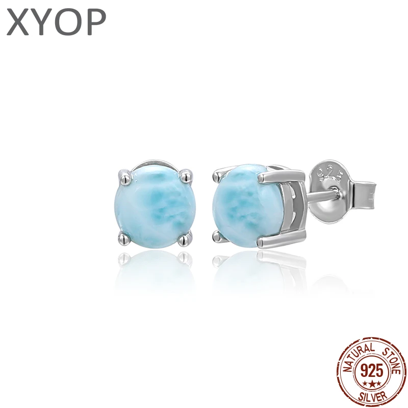 XYOP Natural Larimar Blue Round Delicate Stud Earrings Burning Christmas, Warm For Love, Warm Winter Praise
XYOP Natural Larimar Blue Round Delicate Stud Earrings Burning Christmas, Warm For Love, Warm Winter Praise