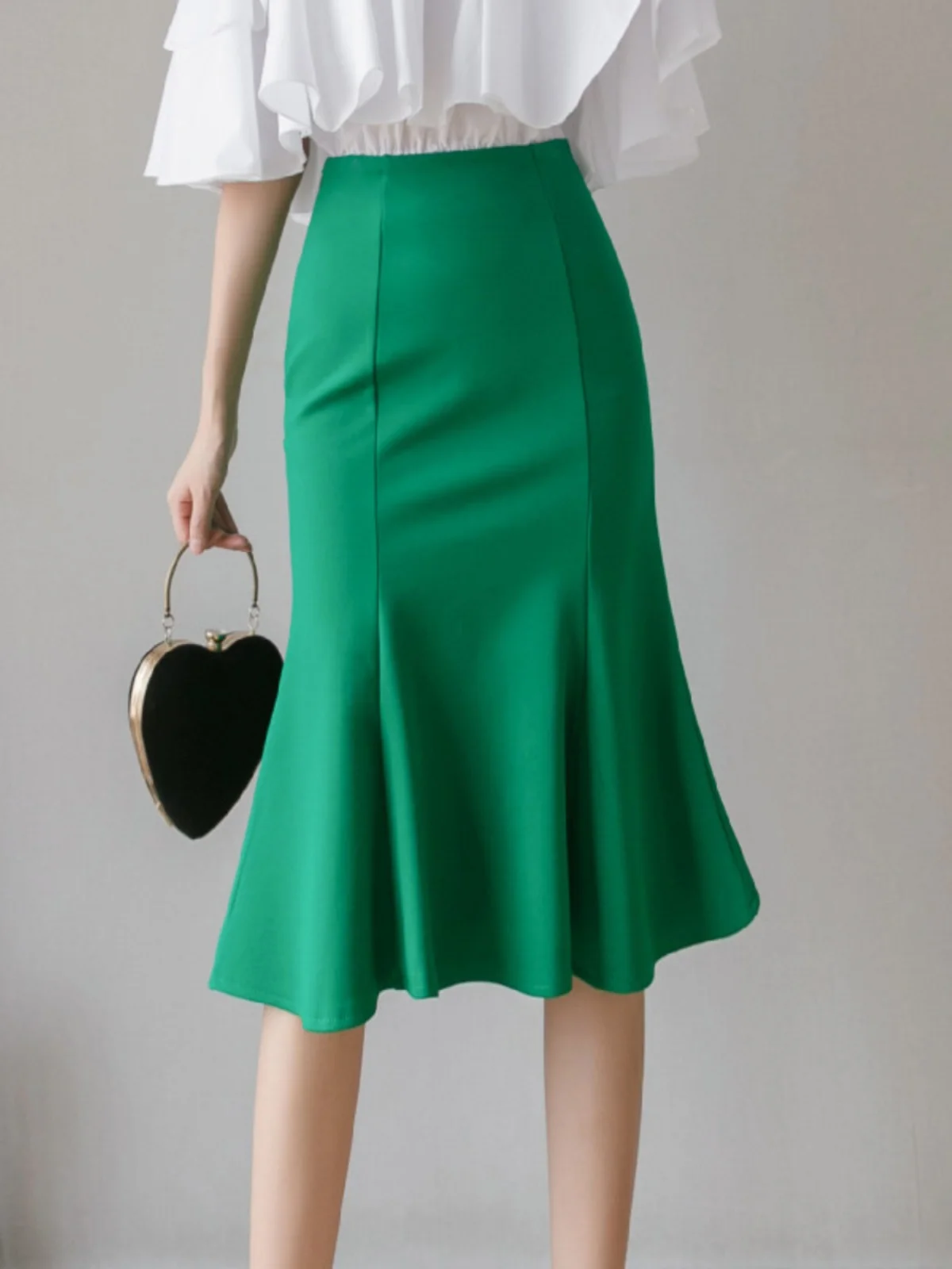 High Waist Midi Skirts For Elegant Women Oversized Ruffle Black Office Wear Woman Skirt Y2K Korean Fashion Mermaid Wrap Skirt
High Waist Midi Skirts For Elegant Women Oversized Ruffle Black Office Wear Woman Skirt Y2K Korean Fashion Mermaid Wrap Skirt