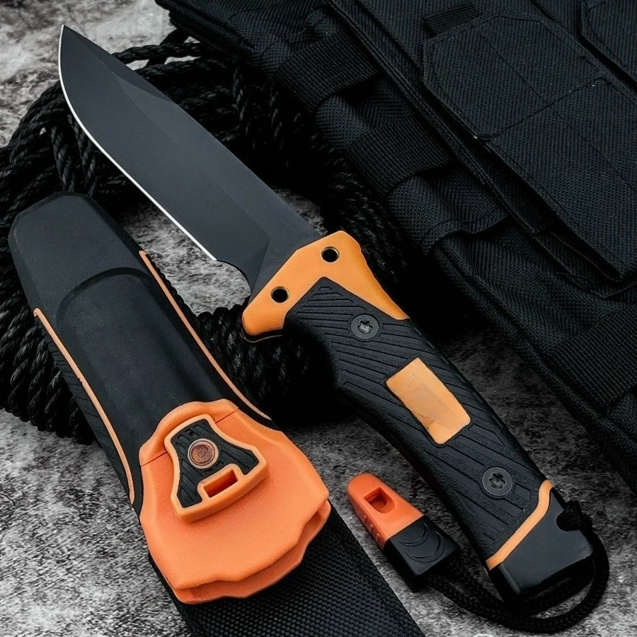 Прямой нож высокой твердости, 8Cr13Mov, резиновая и пластиковая ручка, охотничий нож для самообороны, практичный нож для резки
Прямой нож высокой твердости, 8Cr13Mov, резиновая и пластиковая ручка, охотничий нож для самообороны, практичный нож для резки