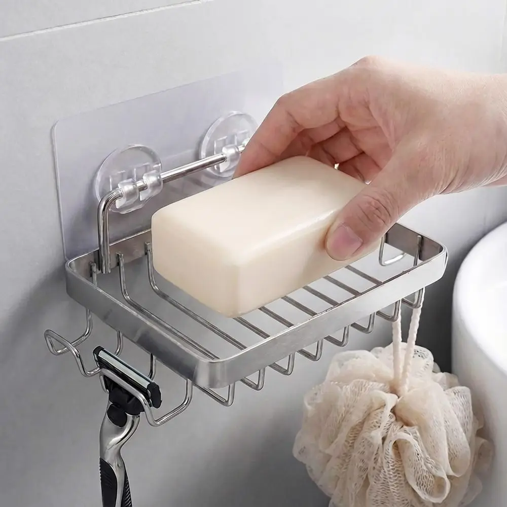 Rustproof Shower Storage Basket Self Adhesive Wall Mounted Wall Shelves No Drilling with Hooks Wall-Hung Metal Soap Tray Shampoo
Rustproof Shower Storage Basket Self Adhesive Wall Mounted Wall Shelves No Drilling with Hooks Wall-Hung Metal Soap Tray Shampoo