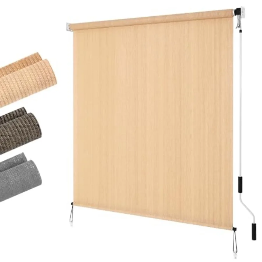 Outdoor Sunshade Roller Shades 4'Wx8'H 48" Wx96 H Roll up Exterior Patio Shade Blinds Privacy Screen w/ 90% UV Protection Shade
Outdoor Sunshade Roller Shades 4'Wx8'H 48" Wx96 H Roll up Exterior Patio Shade Blinds Privacy Screen w/ 90% UV Protection Shade