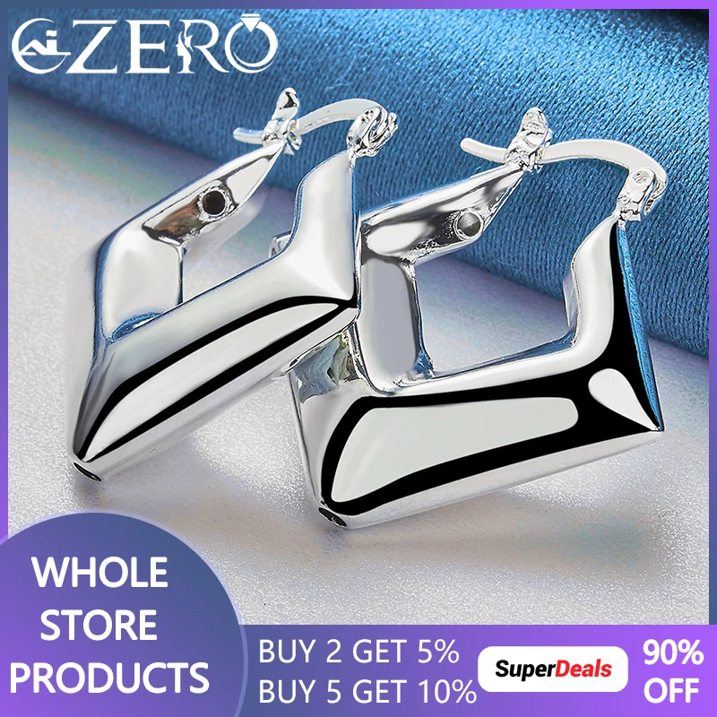 925 Sterling Silver 30mm Smooth Square Hoop Earrings For Women Charms Wedding Party Fashion Trend Accessories Popular Jewelry
925 Sterling Silver 30mm Smooth Square Hoop Earrings For Women Charms Wedding Party Fashion Trend Accessories Popular Jewelry