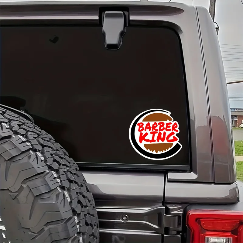 1Pc Barber King Waterproof Vinyl Car Sticker, Durable Bumper Decal for Vehicle Body Decoration
1Pc Barber King Waterproof Vinyl Car Sticker, Durable Bumper Decal for Vehicle Body Decoration