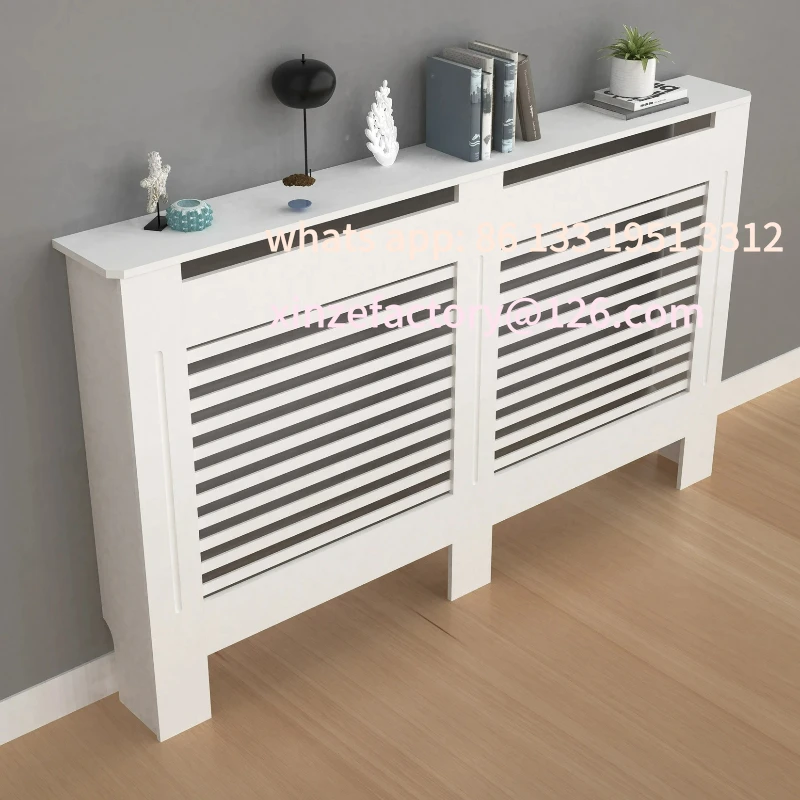 Customizable Wood Radiator Cover Cabinet White Horizontal Slat Heater Covers Modern Tall Radiator Shelf
Customizable Wood Radiator Cover Cabinet White Horizontal Slat Heater Covers Modern Tall Radiator Shelf