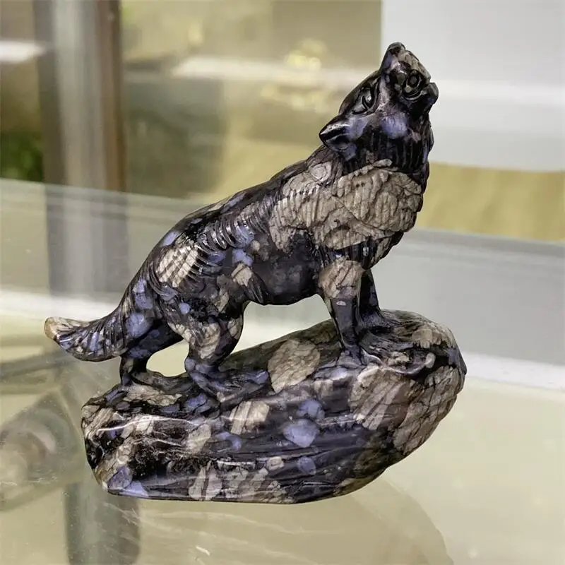 Natural Llanite Wolf Carving Polished Quartz Animal Healing Stones Gems For Home Decorations Gift 1PCS
Natural Llanite Wolf Carving Polished Quartz Animal Healing Stones Gems For Home Decorations Gift 1PCS