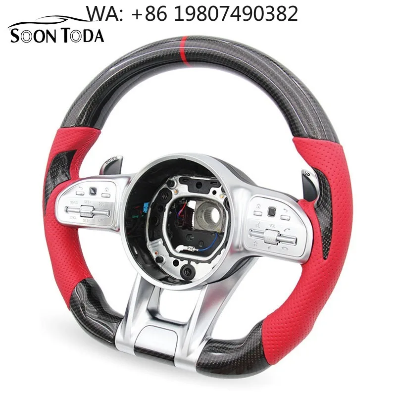 Flat Bottom Sport Design Carbon Leather Steering Wheel Custom Stitch Refit Accessory For Mid-gen Flagship European Luxury Auto M
Flat Bottom Sport Design Carbon Leather Steering Wheel Custom Stitch Refit Accessory For Mid-gen Flagship European Luxury Auto M