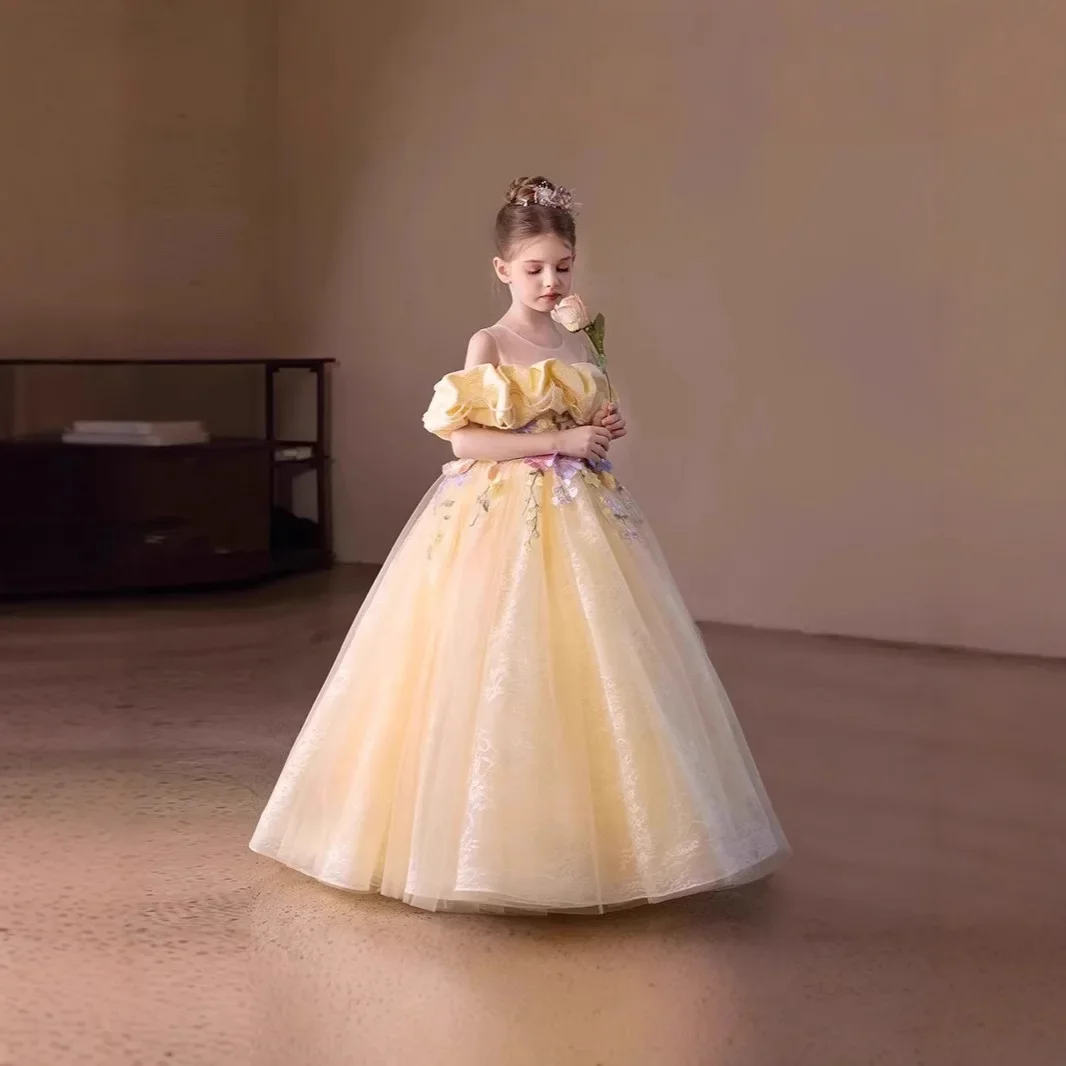 High-End Kids Dress Girls Princess Gown Evening Party DressesOutfit Party Clothes Toddler Piano Performance Wedding Gown Easter
High-End Kids Dress Girls Princess Gown Evening Party DressesOutfit Party Clothes Toddler Piano Performance Wedding Gown Easter