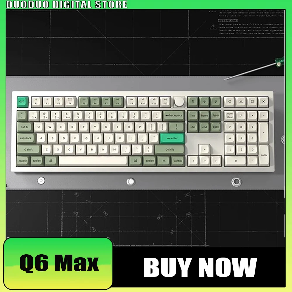 Keychron Q6 Max Aluminum Alloy Mechanical Keyboard Wireless Bluetooth Hot Swap VIA Gasket Tri Mode Customized 108Keys RGB Gifts
Keychron Q6 Max Aluminum Alloy Mechanical Keyboard Wireless Bluetooth Hot Swap VIA Gasket Tri Mode Customized 108Keys RGB Gifts