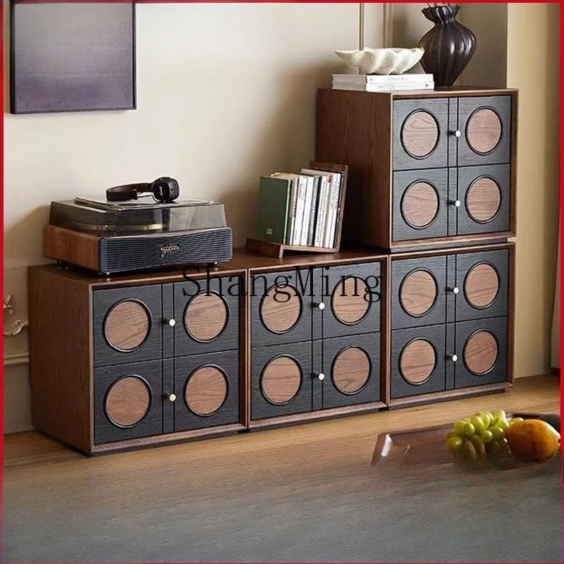 FG retro style solid wood free combination module living room storage locker floor-to-ceiling TV bedside table
FG retro style solid wood free combination module living room storage locker floor-to-ceiling TV bedside table