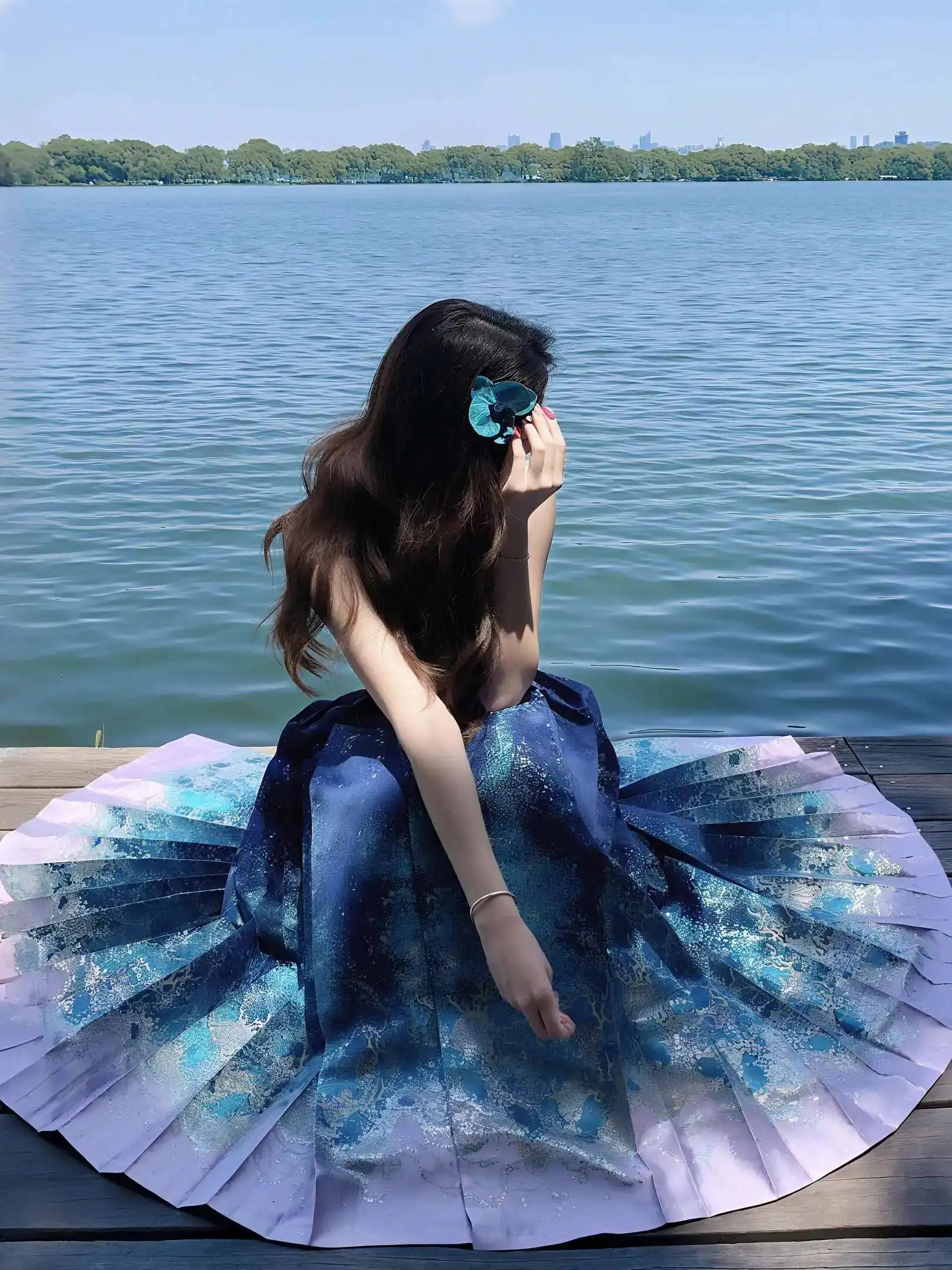 Новый китайский стиль, синяя юбка Hanfu с лицом лошади, косплей, женский карнавальный костюм, Vestidos Fiesta, карнавал, Хэллоуин, косплей
Новый китайский стиль, синяя юбка Hanfu с лицом лошади, косплей, женский карнавальный костюм, Vestidos Fiesta, карнавал, Хэллоуин, косплей