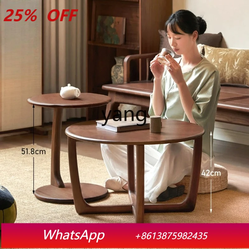 LMM solid wood round coffee table combination Nordic living room side few small apartment tea table
LMM solid wood round coffee table combination Nordic living room side few small apartment tea table