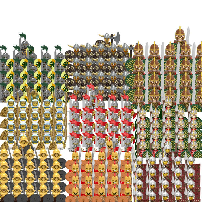 Medieval Soldiers Building Blocks Rome Knight Castle Royal King Figures Building Blocks Military Weapons Shield Bricks Kids Toys
Medieval Soldiers Building Blocks Rome Knight Castle Royal King Figures Building Blocks Military Weapons Shield Bricks Kids Toys