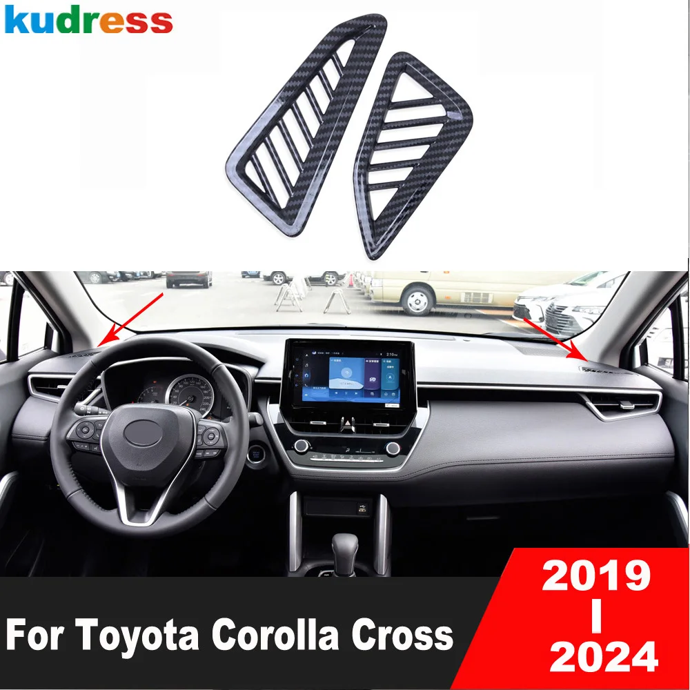 For Toyota Corolla Cross 2019-2023 2024 Carbon Fiber Car Front Upper Air Condition Vent Outlet Cover Trim Interior Accessories
For Toyota Corolla Cross 2019-2023 2024 Carbon Fiber Car Front Upper Air Condition Vent Outlet Cover Trim Interior Accessories
