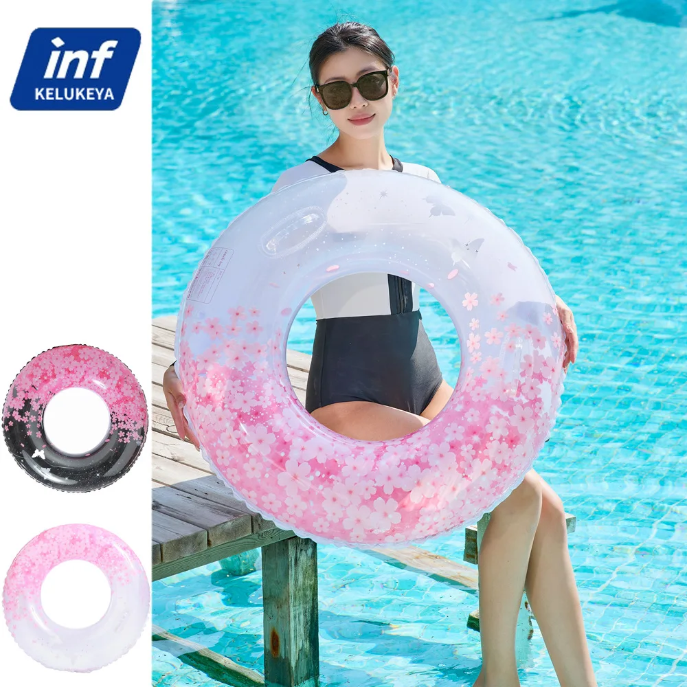 2026 New Summer INS Cherry Blossom Sequins Swim Ring For Adults Thickened Inflatable Pool Float Beach Party Toy
2026 New Summer INS Cherry Blossom Sequins Swim Ring For Adults Thickened Inflatable Pool Float Beach Party Toy