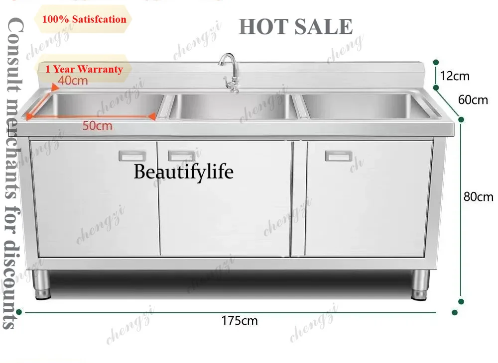 A81 Stainless Steel Sink Commercial Double Basin Draining Operation Table Household Vegetable Washing Sink
A81 Stainless Steel Sink Commercial Double Basin Draining Operation Table Household Vegetable Washing Sink