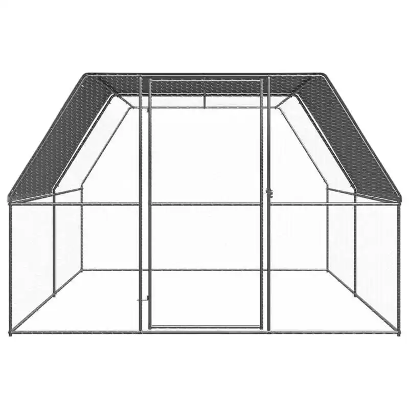 Outdoor Chicken Cage 9.8'x13.1'x6.6' Galvanized Steel
Outdoor Chicken Cage 9.8'x13.1'x6.6' Galvanized Steel