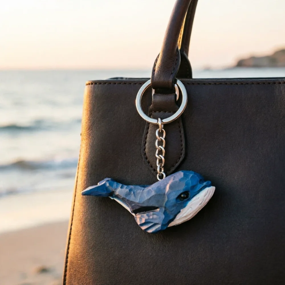 Handmade Creativity Cartoon Wooden Keychain Lipstick Pouch Pendant Cute Whale Keyring Car Key Chain Marine Animals Ornament Gift
Handmade Creativity Cartoon Wooden Keychain Lipstick Pouch Pendant Cute Whale Keyring Car Key Chain Marine Animals Ornament Gift