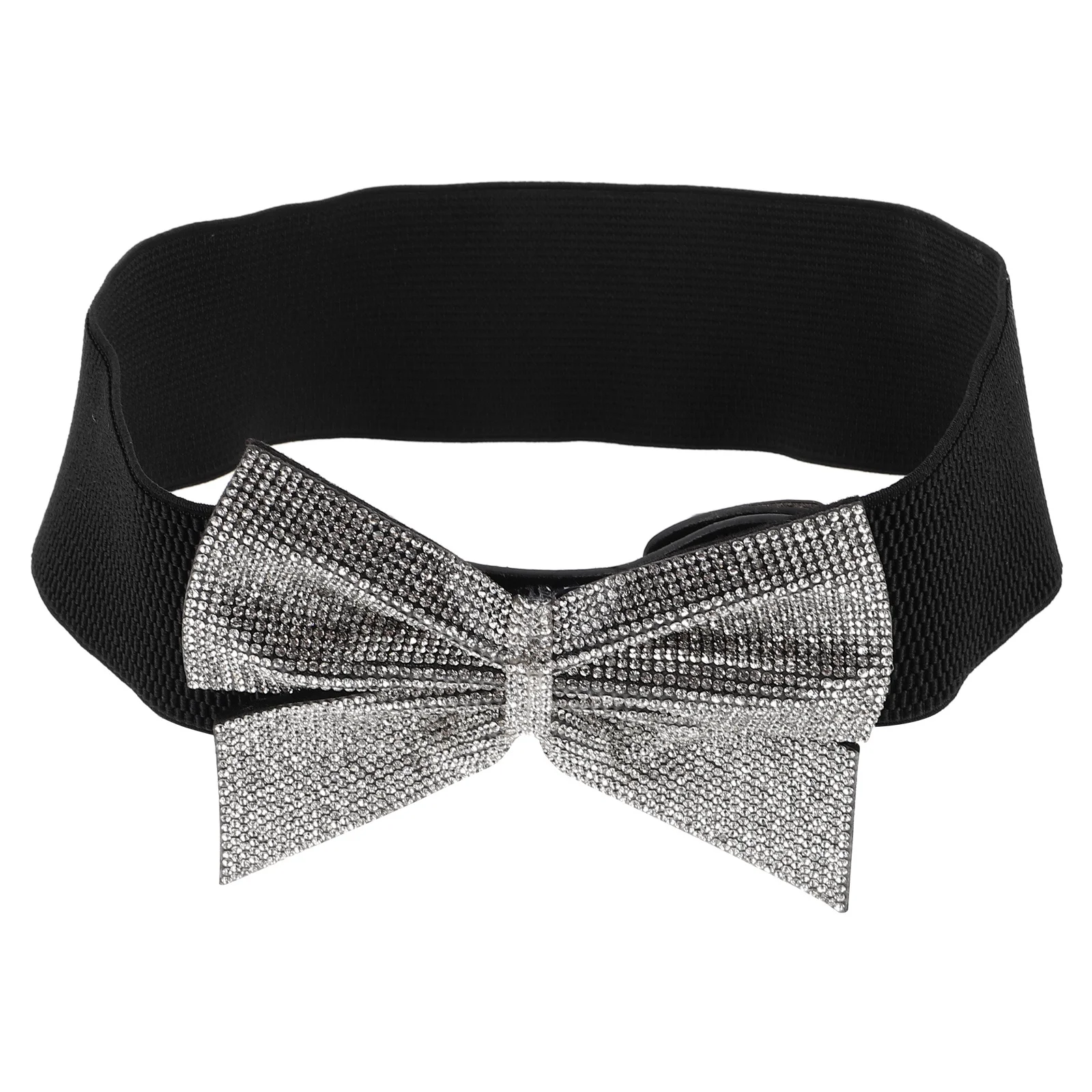 Rhinestone Bow Belt Elastic Stretch Waistband Elegant Wide Dress Accessory for Party Wedding Formal Occasion Waist Belt
Rhinestone Bow Belt Elastic Stretch Waistband Elegant Wide Dress Accessory for Party Wedding Formal Occasion Waist Belt