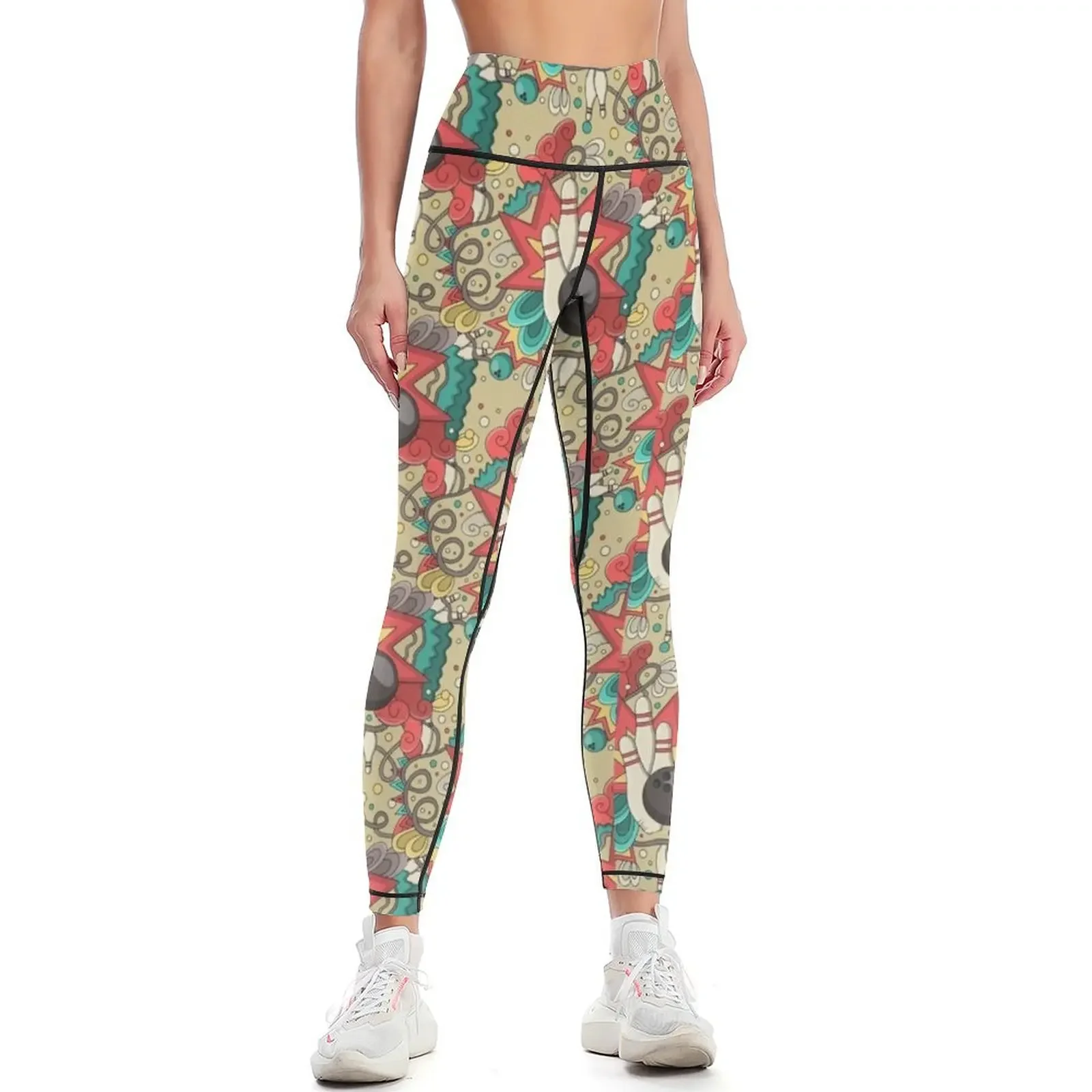 Vintage Retro Bowling pattern Leggings Training pants sports shirts gym Women's sports sportswear for gym Womens Leggings
Vintage Retro Bowling pattern Leggings Training pants sports shirts gym Women's sports sportswear for gym Womens Leggings