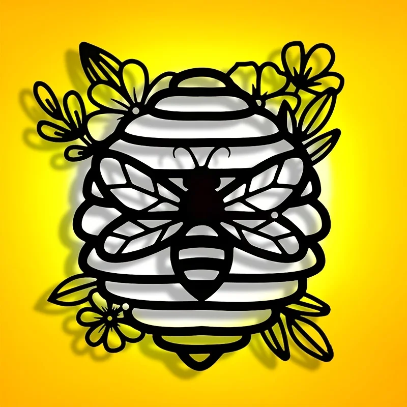 1pc Minimalist Hollow Bee Metal Plaque Wall Art Exquisite Craft Home Living Room Bedroom Patio Wall Decor
1pc Minimalist Hollow Bee Metal Plaque Wall Art Exquisite Craft Home Living Room Bedroom Patio Wall Decor