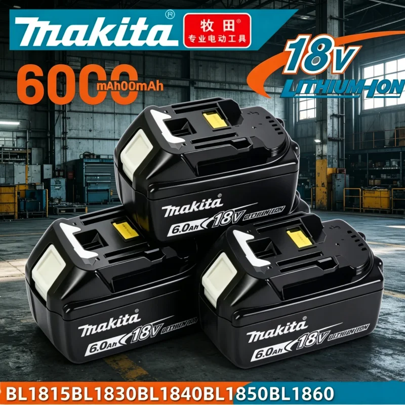 100% original makita battery, 18v Tools Lithium Battery 6Ah for makita DTW700 DDF487 DTD173 DGA404 HR140D DJV182
100% original makita battery, 18v Tools Lithium Battery 6Ah for makita DTW700 DDF487 DTD173 DGA404 HR140D DJV182