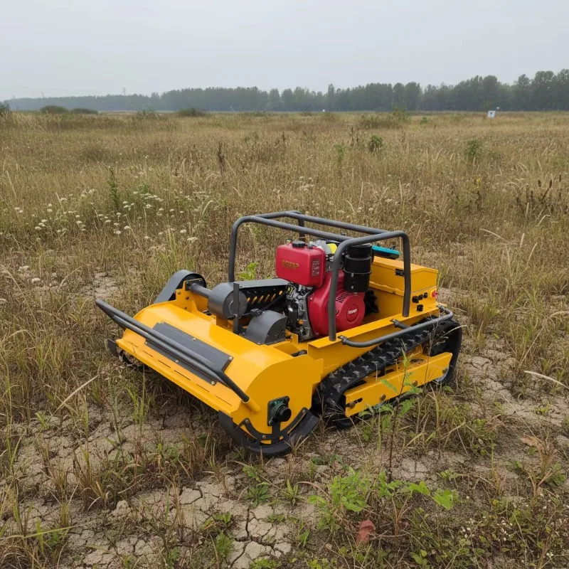 Industrial Grade Remote Control Crawler Brush Cutter Mini Robot Small Lawn Mower
Industrial Grade Remote Control Crawler Brush Cutter Mini Robot Small Lawn Mower